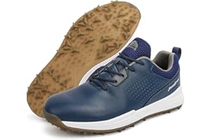 LZQPEARL Zapatos De Golf para Hombre, Zapatillas De Deporte De Golf Transpirables, Zapatillas De Deporte Clásicas Antideslizantes para Exteriores, Botas De Golf con Sin Clavos