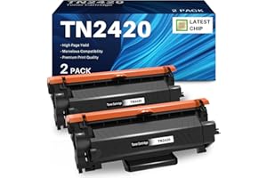 INK4U TN2420 Cartuchos de Tóner Compatible para Brother TN2420 TN2410 Toner para Brother HL-L2350DW MFC-L2710DW DCP-L2530DW DCP-L3550DW L2730DW L2750DW HL-L2310D HL-L2370DN HL-L2375DW (2 Negro)