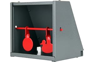OAKWOOD Kugelfangkasten für Luftgewehr Luftpistole Softair | Größen 14x14 & 17x17 | Pendelkasten Flach, Trichter, 2in1, Verschiedene Motivziele | Auffangkasten