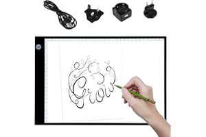 PURElite LED Ultra-Thin Light Box with Adjustable Natural Daylight Effect, Black, A4