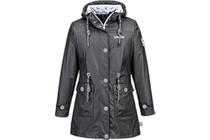 SCHIETWETTER Damen Regenjacke Silbersäbel Gerti, Friesennerz, Regenparka, PU-Jacke, Übergangsjacke verschweißte Nähte, Winddicht und modisch