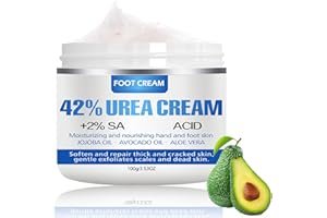 ANGIVLGA Urea 40% Foot Cream For Cracked Heels And Dry Skin,Cracked Heel Repair Foot Cream For Very Dry Feet,Remove Calluses,Anti Fungal Moisturise&Hydration Heels, Hands&Foot Care,100g