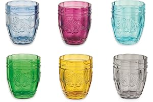 VILLA D'ESTE HOME TIVOLI Villa d’Este Home Tivoli Syrah - Juego de 6 vasos de agua de 235 ml de cristal