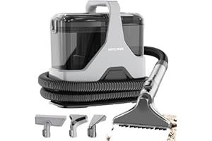 KITCANIS Nettoyeur de Tapis 15KPa Nettoyeur Canapé Tissu pour Canapé Tapis Rembourrage Voiture Interieur Textile Portable Nettoyeur Moquette