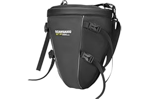 ‎UBORSE UBORSE Motorrad Hecktasche Wasserdicht Hecktasche Motorrad 10-14L Sport Motorräder Rucksack mit Schultergurt&Griff Erweiterbare Gepäcktasche Satteltasche Klein Tool Gear Tragetasche (Schwarz)