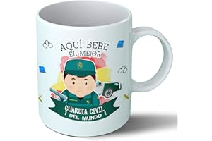 Planetacase - Taza Guardia Civil - Regalo Original - Cerámica 330 mL - Taza Desayuno Apta para Microondas y Lavavajillas - para Guardias Civiles - Resistente a Lavados