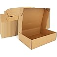 AKOLAFE 25PCS Small Parcel Postal Boxes 25x 20x 7cm Corrugated Cardboard Boxes for Posting, Postage Boxes Royal Mailing Shipping Packing Boxes for Small Business Packaging, Shipping, Mailing