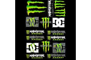 BOSYTRO 3-Teilig Monster Scratch Auto Aufkleber,Monster Aufkleber-Bogen, Motocross-Aufkleber, Offroad Motorräder und Helme geeignet für Motorradliebhaber (8031)