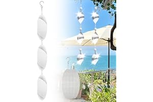 AHRLIC Stainless Steel Wind Spinner, 3D Hanging Fishbone Wind Chime, Outside Outdoor Garden Decor, Bird Scare Discs Set,Hanging Wind Chime Twister to Scare Birds Away from Yard Garden Farm