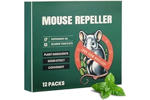 GOODNITES Rodent Repellent, 100% Natural Mint Mouse Repellent Balls, Rat Repellent for Car Engines, Mice Repellent for Indoor and Outdoor Use, Safe for Pets and Humans, 12 Balls/Box