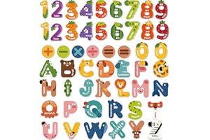 Mideer Magnetic Letters Magnetic Numbers for Toddlers, Magnetic Alphabet Letters ABC Learning Tools Toys,Magnetic Letters for Kids for Fridge Magnets for Babies,Animal Refrigerator Magnets