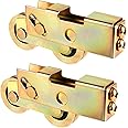 MAKINGTEC Sliding Patio Door Tandem Roller Assembly, Sliding Door Rollers Replacement, 1-1/4 Inch Steel Ball Wheel Bearing, for Sliding Glass Door Screen Door Gate Window (2 Pack)