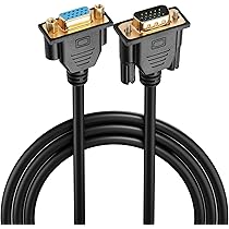 Low Profile 15 Pin VGA Male To Female Monitor Extension Lead, 2m Black - Unbranded