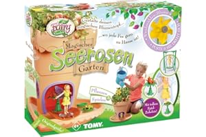 TOMY My Fairy Garden Zestaw zabawek, ogród do samodzielnego sadzenia i zabawy, magiczny ogród morski dla dzieci w wieku od 4 lat, w zestawie z nasionami trawy, kreatywny zestaw dla dziewcząt, zabawka dla małych dzieci