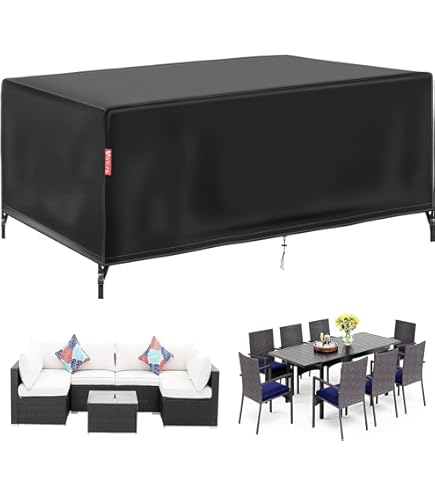 Housse Pour Meubles De Jardin OUZUIU Housse De Protection Mobilier Exterieur 120x80x70cm/LxWxH Housse Transat