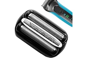 SHEBEEDO Replacement Shaving Heads, 21B Precision Heads Compatible with All Braun Series 3 Shavers，Black (1)