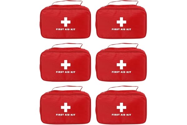 AOUTACC Sac de Premiers Secours Vide, Durable, Sac de Premiers Secours Vide, Sac de Rangement pour Premiers intervenants, Sac d'urgence pour la Maison, Le Bureau, la Cuisine, l'extérieur, Rouge