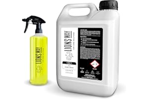 LIONSWAY Limpia Llantas Para Coche Y Moto Instantaneo. 5 LITROS de Potente Limpiador Profesional. Descontaminante Para Todo Tipo De Llantas, Con Pulverizador PRO - Limpia, Desengrasa Y Abrillanta.