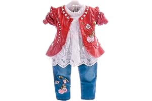 YYA Leisure Spring Trend 3 pièces Ensembles t-Shirt et Costume de Cow-Girl