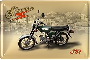 GESCHENKEPARADIES 24 Blechschild 20x30cm Simson S51