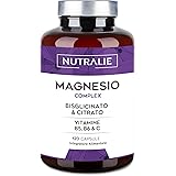 Magnesio Completo - Magnesio Citrato + Magnesio Bisglicinato 2145mg - Anti stress e Fatica - Integratore Magnesio con Vitamin