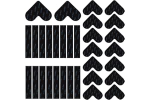 ‎XIALVYU Xialvyu 32 Antirutschmatte für Teppich, Anti Rutsch Teppichunterlage Wiederverwendbare Teppichstopper 16 Klebeband Und 16 Herzförmige Rutschmatte für Teppich