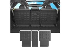 powoq TPE Backrest Mat, Compatible with 2023 2024 Lexus RX350 RX350H RX500H, Inner, Vehicle Specific Fit, 25.59x18.5x0.79 inches, Seat Back Protection