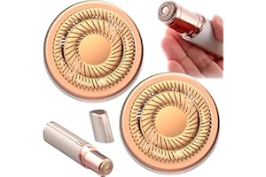 WORMEER Hair Remover Replacement Heads, 4 Pack Rose Gold Plated Double-Ring Heads Suitable for Finishing Touch Gen 2 Facial Hair Remover for Women, Smooth Gentle - 2 Pcs