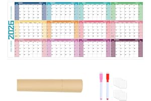 2026 Wall Calendar Large, Erasable Planner 2026 Calendar Wall | Agenda Yearly Monthly Planner for Organizing Planning Kids Student Teacher School Classroom Office Christmas