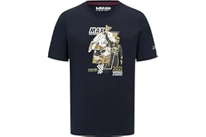 FUEL FOR FANS Red Bull Racing - T-Shirt Graphique Hommage à Max Verstappen - Bleu Marine - Taille : XS