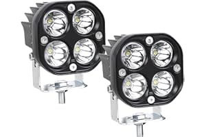 Willpower 2PCS Led Arbeitsscheinwerfer Bar 3 Zoll 8CM 40W Weiß Led Scheinwerfer 12V 24V Wasserdicht Spot Led Bar für Offroad Auto Traktor KFZ Zusatzscheinwerfer Rückfahrscheinwerfer Lightbar