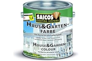 Saicos Colour GmbH 300 2001 Haus und Gartenfarbe, Weiss, 750 ml (1er Pack)