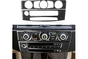 OYDDL Autocollant pour panneau de CD en fibre de carbone - Compatible avec BMW E60 2008 2009 2010 - Accessoires (style B)