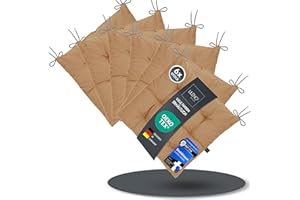 ‎LILENO HOME LILENO HOME 6er Set Stuhlkissen 10 Caramell (40x40x6 cm) - Sitzkissen für Garten, Küche oder Esszimmer - UV-beständige Indoor u. Outdoor Stuhlauflage als Stuhl-Kissen (Linda FUM)