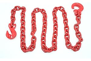 Joma-Tech Catena forestale rotonda, 8 mm con gancio ad anello e parallelo, catena posteriore 3 m