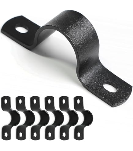 50Pcs 1 Inch PVC Pipe Straps, 2 Holes Plastic Conduit Strap Pipe