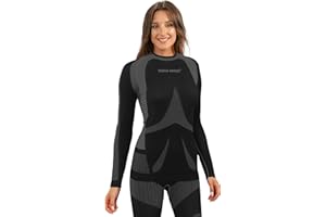 sesto senso Donna Biancheria Intima Funzionale Maglia a Maniche Lunghe Livello Base