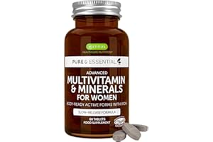 IGENNUS HEALTHCARE NUTRITION Multivitaminico e Minerali per Donne con Ferro, Vitamina D3 1000iu, Metilfolato e Zinco, 60 compresse vegane, da Igennus