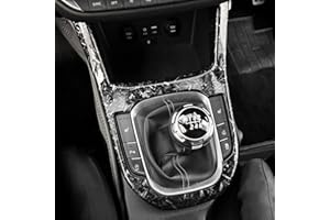 ‎FUEISOF FUEISOF Für Hyundai I30 2017-2024 Manueller Zentral Mittelkonsole Schalttafel Rahmen Abdeckung Verkleidung Auto Zubehör Kohlefaser Stil Schwarz LHD (Geschmiedete)