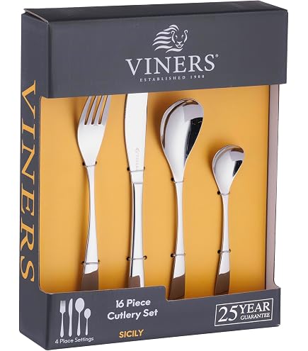 Alessi Nuovo Milano, 4-piece cutlery set, silver : Amazon.co.uk