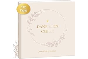 Mintkind® Journal de Grossesse – Journal à Remplir avec Couverture Rigide | Cadeau pour femmes enceintes et Futures Mamans | Album Photo Souvenir de Grossesse & Bébé