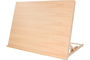 ‎PAINTERSISTERS Paintersisters Tischstaffelei Zeichenbrett + Workstation Größe A2-47x65 cm, Buchenholz, zum Malen + Skizzieren, Acryl, Aquarell, Bleistift oder Kohle