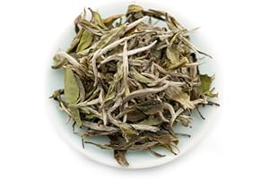 oriarmcha 50g / 1.76oz Chinese White Peony Tea Loose Leaf King Grade - Bai Mu Dan Wang Fuding White Tea Leaves - Mingqian Pai Mu Tan - Brew Hot or Iced Tea