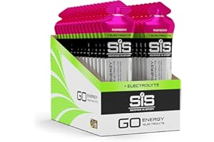 Science in Sport GO Energy Gel + Electrolyte Gel 30x60ml Frambuesa, Vegano - Ideal para aumentar la energía y equilibrar los electrolitos
