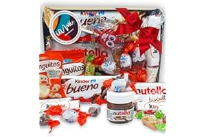 Super Plateau Chocolat Kinder - Conguitos. +15 unités. Le Cadeau pour Communions, Mariages, Baptêmes, Anniversaires. Pack de Chocolats Kinder - Conguitos - Kinder Bueno [IAMI]