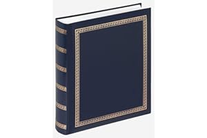 ‎WALTHER DESIGN walther design Fotoalbum blau 29 x 32 cm Kunstleder mit Prägung, Das schicke Dicke MX-101-L