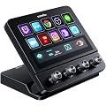 SOOMFON Stream Controller Deck, 10 Touches Macro, Ecran Tactile, 4 Molettes | Stream Studio Deck pour Win/iOS, dans OBS, Twitch, Youtube, Word, PS, Excel, Teams, pour Streaming/Gaming/Travai/Création