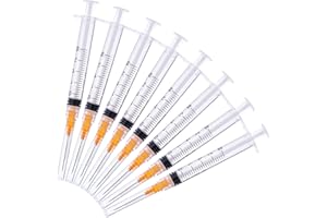 ZVF 2.5ml/cc 25Ga Plastic Tube Lab Dispensing Tools, Individually Packaged-Pack of 20