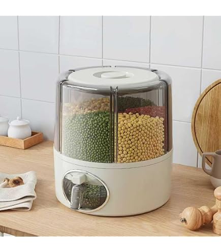 Set 3 Contenitori Ermetici Per Cereali 2,8L - Trasparenti Con Misurino, Etichette E Pennarello - Per Dispensa E Cucina