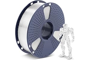 SUNLU PLA 3D Printer Filament PLA Filament 1.75mm, Neatly Wound PLA 3D Printing Filament, 1kg Spool (2.2lbs), PLA Transparent